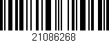Código de barras (EAN, GTIN, SKU, ISBN): '21086268'