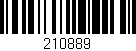 Código de barras (EAN, GTIN, SKU, ISBN): '210889'