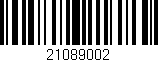 Código de barras (EAN, GTIN, SKU, ISBN): '21089002'