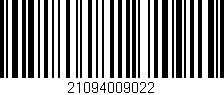 Código de barras (EAN, GTIN, SKU, ISBN): '21094009022'