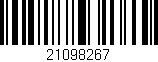 Código de barras (EAN, GTIN, SKU, ISBN): '21098267'