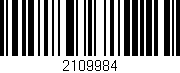Código de barras (EAN, GTIN, SKU, ISBN): '2109984'