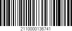 Código de barras (EAN, GTIN, SKU, ISBN): '2110000136741'