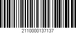 Código de barras (EAN, GTIN, SKU, ISBN): '2110000137137'