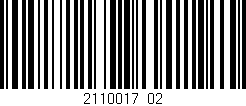 Código de barras (EAN, GTIN, SKU, ISBN): '2110017_02'