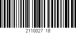 Código de barras (EAN, GTIN, SKU, ISBN): '2110027_18'