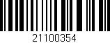 Código de barras (EAN, GTIN, SKU, ISBN): '21100354'