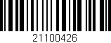 Código de barras (EAN, GTIN, SKU, ISBN): '21100426'