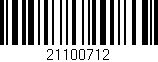 Código de barras (EAN, GTIN, SKU, ISBN): '21100712'