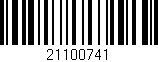 Código de barras (EAN, GTIN, SKU, ISBN): '21100741'