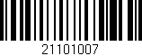 Código de barras (EAN, GTIN, SKU, ISBN): '21101007'
