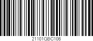 Código de barras (EAN, GTIN, SKU, ISBN): '21101GBC106'