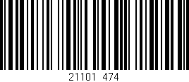 Código de barras (EAN, GTIN, SKU, ISBN): '21101/474'