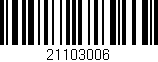 Código de barras (EAN, GTIN, SKU, ISBN): '21103006'