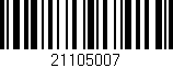Código de barras (EAN, GTIN, SKU, ISBN): '21105007'
