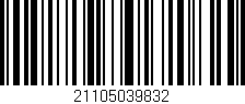 Código de barras (EAN, GTIN, SKU, ISBN): '21105039832'