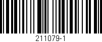 Código de barras (EAN, GTIN, SKU, ISBN): '211079-1'