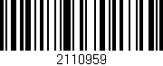 Código de barras (EAN, GTIN, SKU, ISBN): '2110959'