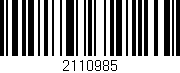 Código de barras (EAN, GTIN, SKU, ISBN): '2110985'