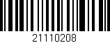 Código de barras (EAN, GTIN, SKU, ISBN): '21110208'