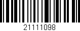 Código de barras (EAN, GTIN, SKU, ISBN): '21111098'