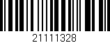 Código de barras (EAN, GTIN, SKU, ISBN): '21111328'