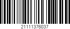 Código de barras (EAN, GTIN, SKU, ISBN): '21111376037'