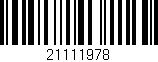Código de barras (EAN, GTIN, SKU, ISBN): '21111978'