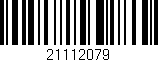 Código de barras (EAN, GTIN, SKU, ISBN): '21112079'
