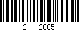 Código de barras (EAN, GTIN, SKU, ISBN): '21112085'