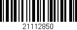 Código de barras (EAN, GTIN, SKU, ISBN): '21112850'