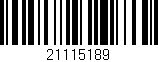 Código de barras (EAN, GTIN, SKU, ISBN): '21115189'