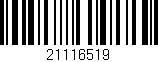 Código de barras (EAN, GTIN, SKU, ISBN): '21116519'