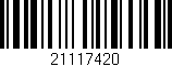 Código de barras (EAN, GTIN, SKU, ISBN): '21117420'