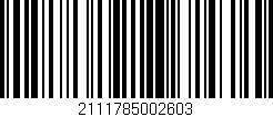 Código de barras (EAN, GTIN, SKU, ISBN): '2111785002603'