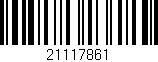 Código de barras (EAN, GTIN, SKU, ISBN): '21117861'