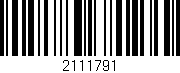 Código de barras (EAN, GTIN, SKU, ISBN): '2111791'