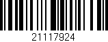 Código de barras (EAN, GTIN, SKU, ISBN): '21117924'