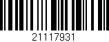 Código de barras (EAN, GTIN, SKU, ISBN): '21117931'