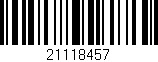 Código de barras (EAN, GTIN, SKU, ISBN): '21118457'