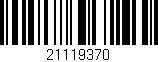 Código de barras (EAN, GTIN, SKU, ISBN): '21119370'