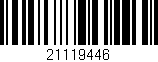 Código de barras (EAN, GTIN, SKU, ISBN): '21119446'