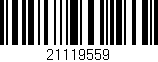 Código de barras (EAN, GTIN, SKU, ISBN): '21119559'