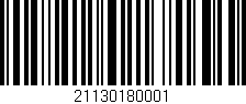 Código de barras (EAN, GTIN, SKU, ISBN): '21130180001'