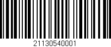 Código de barras (EAN, GTIN, SKU, ISBN): '21130540001'