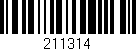 Código de barras (EAN, GTIN, SKU, ISBN): '211314'