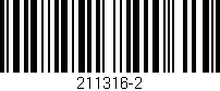 Código de barras (EAN, GTIN, SKU, ISBN): '211316-2'