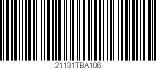 Código de barras (EAN, GTIN, SKU, ISBN): '21131TBA106'