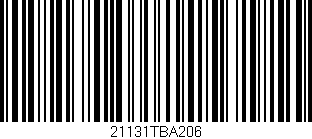 Código de barras (EAN, GTIN, SKU, ISBN): '21131TBA206'