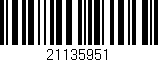 Código de barras (EAN, GTIN, SKU, ISBN): '21135951'
